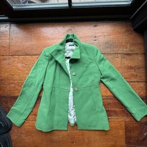 J. Crew Vibrant Green Quilted Blazer